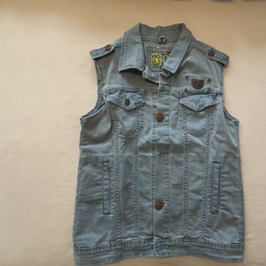 Weste Jeans hellblau- M