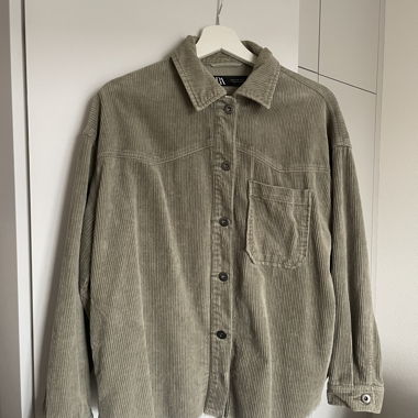 Camicia in velluto a coste Zara