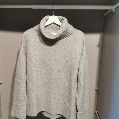 Grey Roll-Neck Sweater H&M Size L