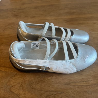 Ballerine Puma argento