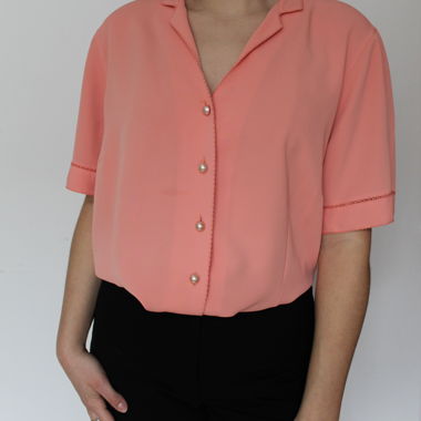 Vintage Bluse Rosa