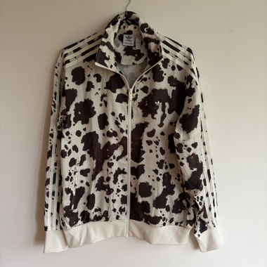 Adidas Training Jacket with Cow Print