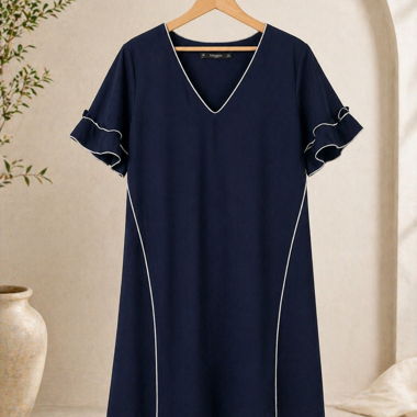 Zara Basic Navy Blue Dress