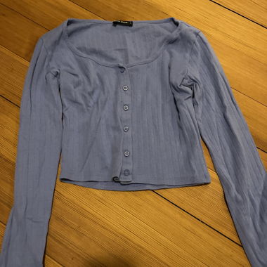 Cardigan blu da donna