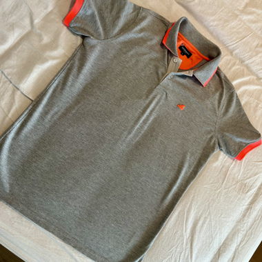 Norway Poloshirt grau/orange