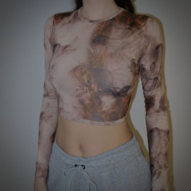Abstract crop Top