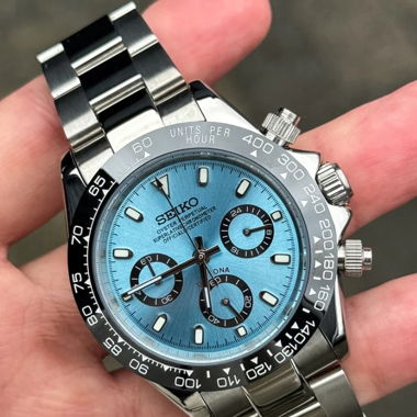 Seikmod Ice Blue Chrono–VK63 Quartz–40mm