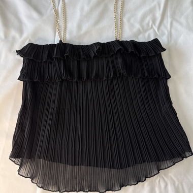Black Pleated Top