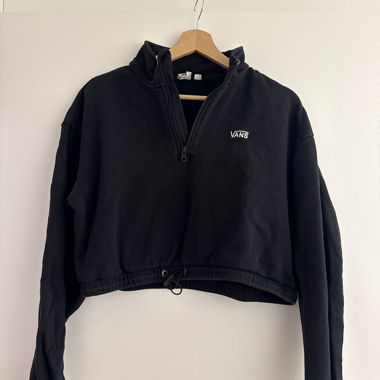 Sweat-shirt crop Vans à demi-zip