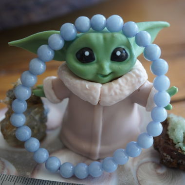 Angelit    Kugel Armband 