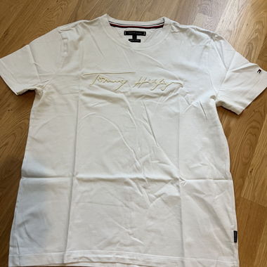 T-shirt blanc crème Tommy Hilfiger taille L