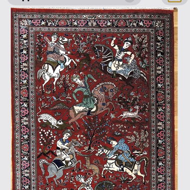 Oriental silk rug