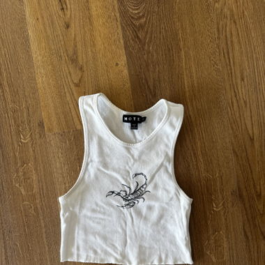 weisses Crop-Top
