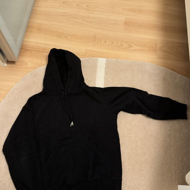 Felpa/pullover con cappuccio nero