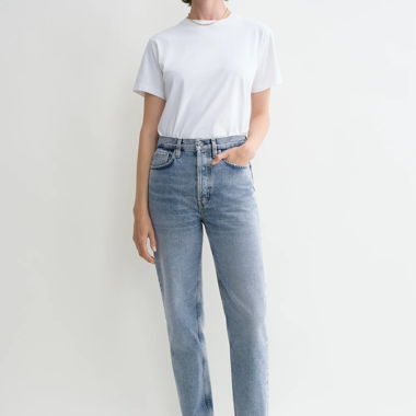 TOTEME High-Rise Straight Jeans 