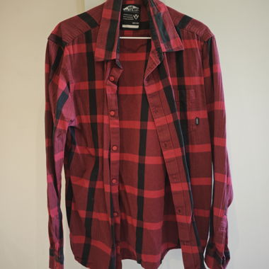 Vans red plaid shirt
