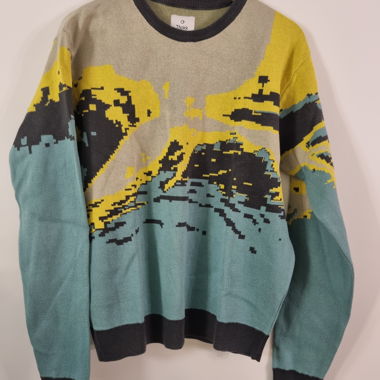 Thokkthokk Pullover mit Muster Grösse L