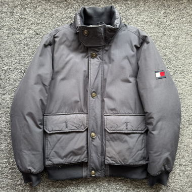 Tommy Hilfiger gesteppte Daunenjacke grau Grösse M