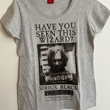 T-shirt grigia Sirius Black Harry Potter