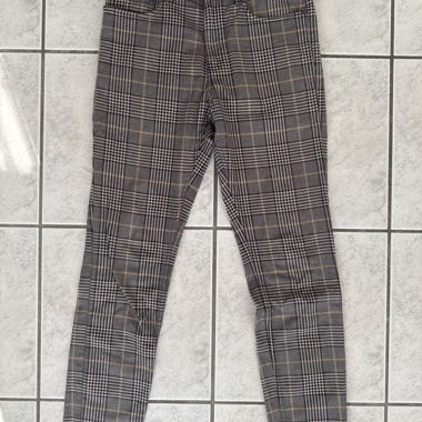 H&M Slim Grey Check Trousers