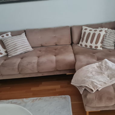 Canapé  angle beige