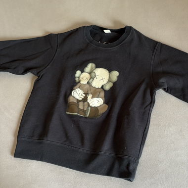 Black Kaws X Uniqlo Sweatshirt
