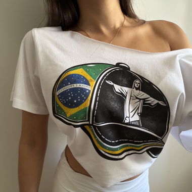 T-shirt Grafico Brasile