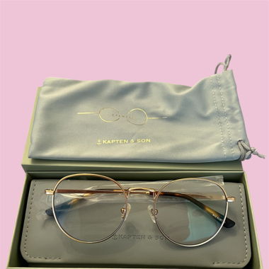 Goldene Blaulichtfilterbrille Kapten&Son