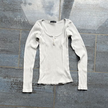 Brandy Melville Maglietta Maniche Lunghe Henley