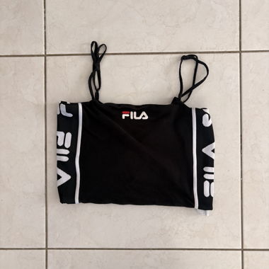 Camisole courte noire Fila