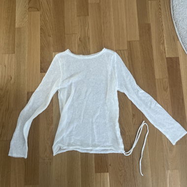 Pull & Bear - white sheer long sleeves 