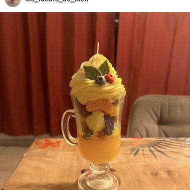 Bougie salade de fruits 