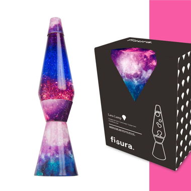 Glitter Lava Lampe Galaxy Glitterlampe mit 2x15 W 