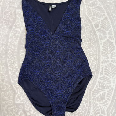 H&M sparkly blue bodysuit