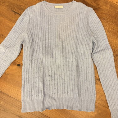 Maglione in maglia Kim Rogers azzurro chiaro
