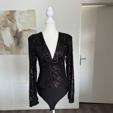 Glitzer Body Oberteil Gr. L