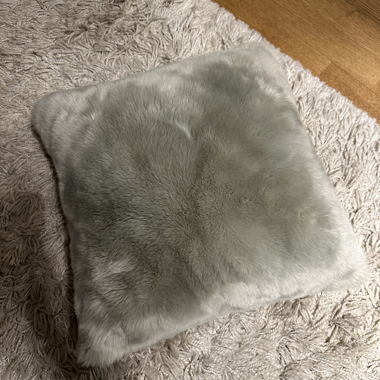 Coussin déco gris