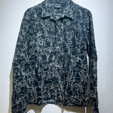 Marimekko Blusa a maniche lunghe nero/bianco