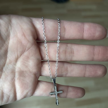 Kreuzkette silver