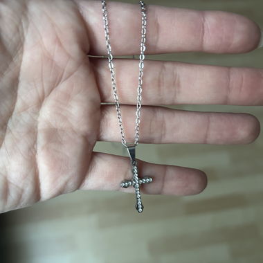 Kreuzkette silver