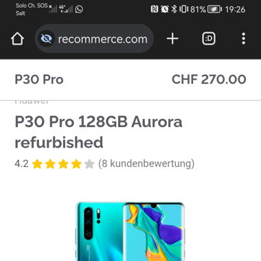 Huawei p30 pro duos 128GB