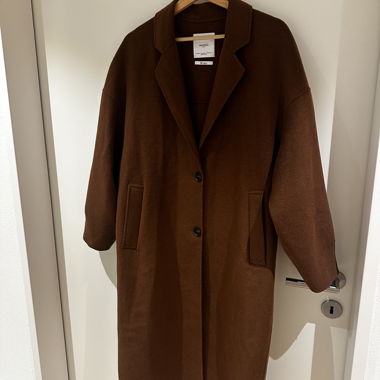 Brown winter coat Mango