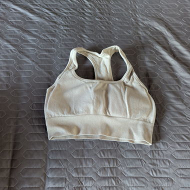 Ribbed Sports Bra Top