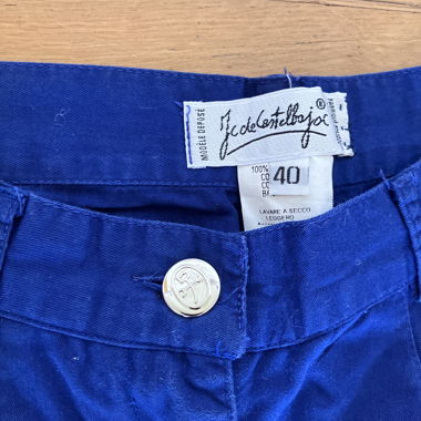 Pantaloni blu Castelbajac 40