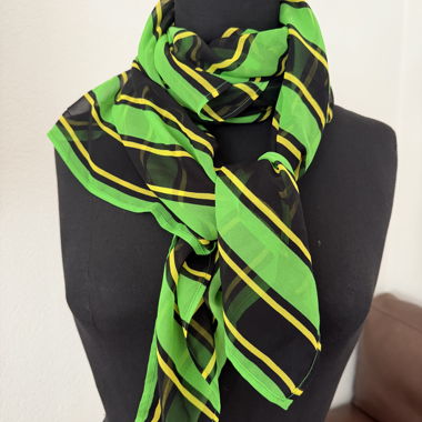 Foulard en soie vintage à rayures Gianni Versace