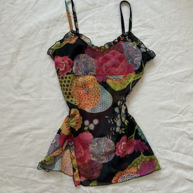 Vintage Sommer-Top Größe L