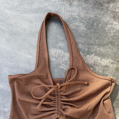 Brown summer top