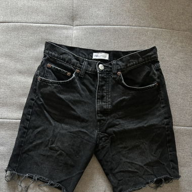 Midilanger Jeans-Shorts