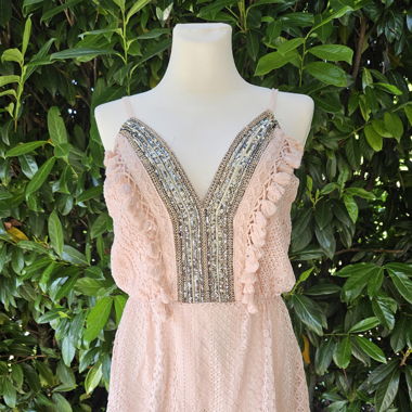 BOHO Top in Puderrosa mit verstellbaren Trägern