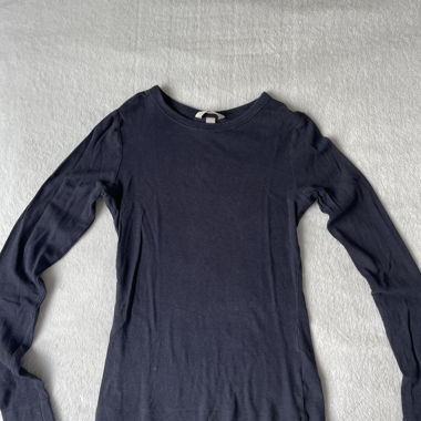 Maglia a maniche lunghe blu scuro